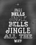 TheCottageMarket Chalkboard Printable Christmas JingleBells